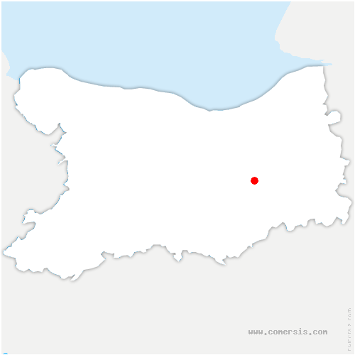 carte de localisation de Lamberville