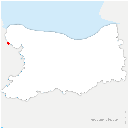 carte de localisation d'Yvrandes