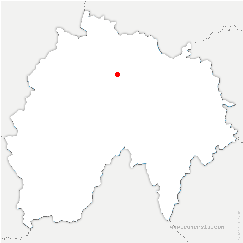 carte de localisation d'Apchon