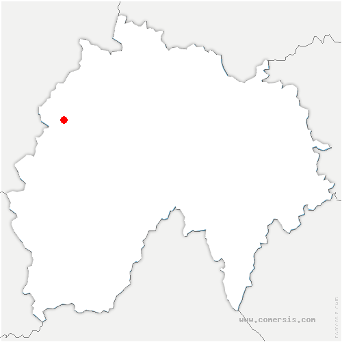 carte de localisation de Chaussenac
