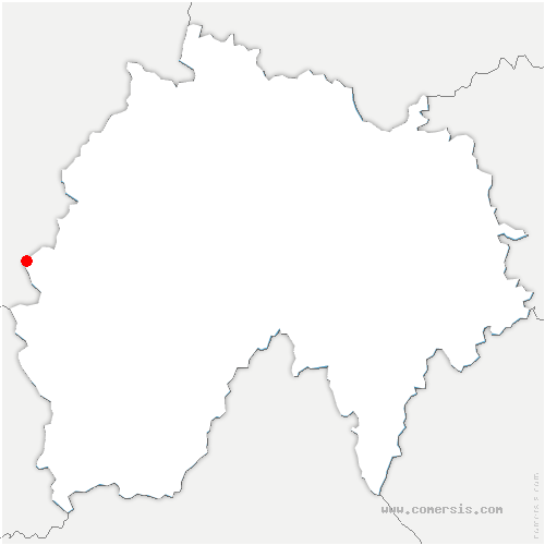 carte de localisation de Cros-de-Montvert