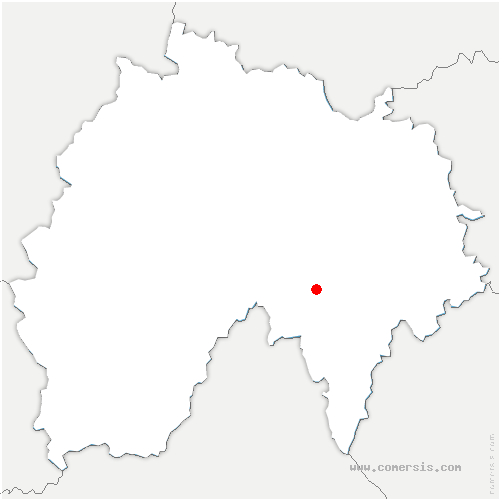 carte de localisation de Gourdièges