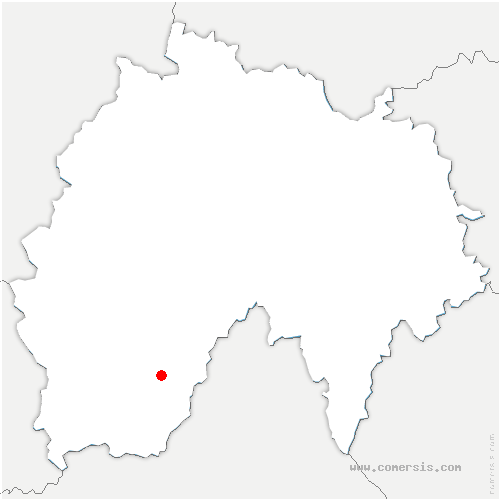 carte de localisation de Lafeuillade-en-Vézie