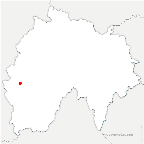 carte de localisation de Laroquebrou