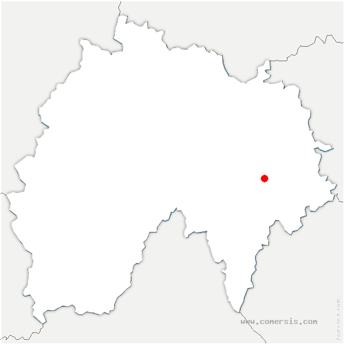 carte de localisation de Latronche