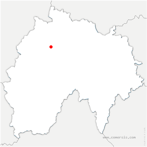 carte de localisation de Moussages