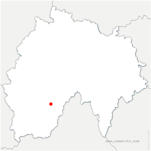 carte de localisation de Prunet