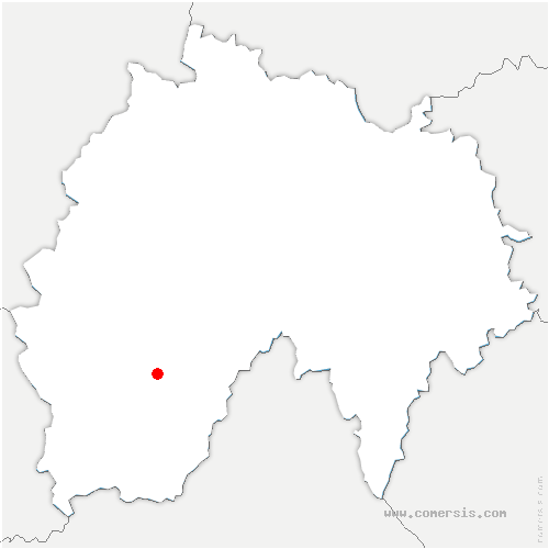 carte de localisation de Roannes-Saint-Mary