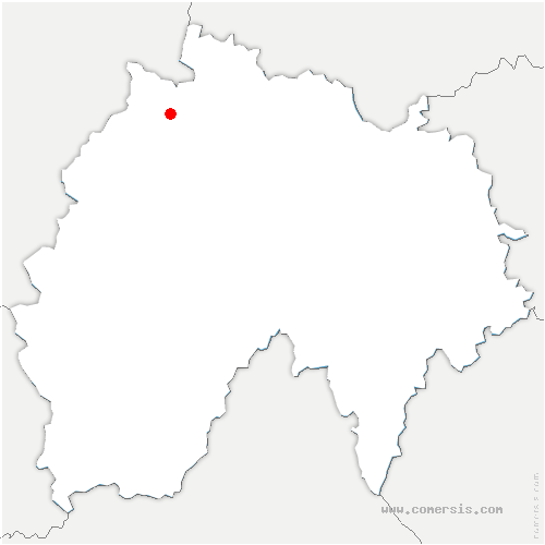 carte de localisation de Saignes