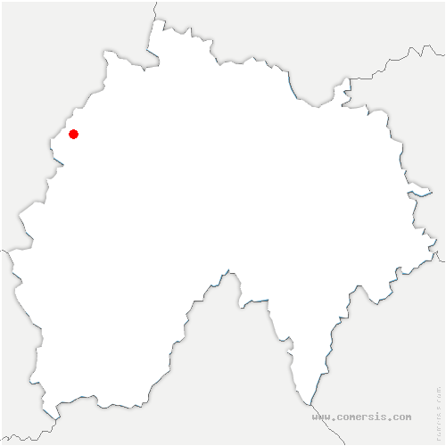 carte de localisation de Saint-Beauzire