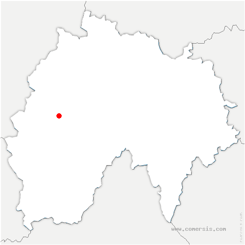carte de localisation de Saint-Cernin
