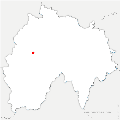 carte de localisation de Saint-Chamant