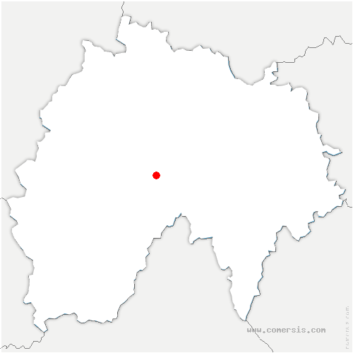 carte de localisation de Saint-Cirgues-de-Jordanne