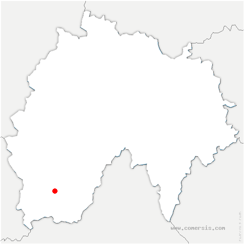 carte de localisation de Saint-Genès-Champespe