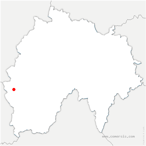 carte de localisation de Saint-Gérons
