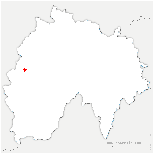 carte de localisation de Saint-Martin-Cantalès
