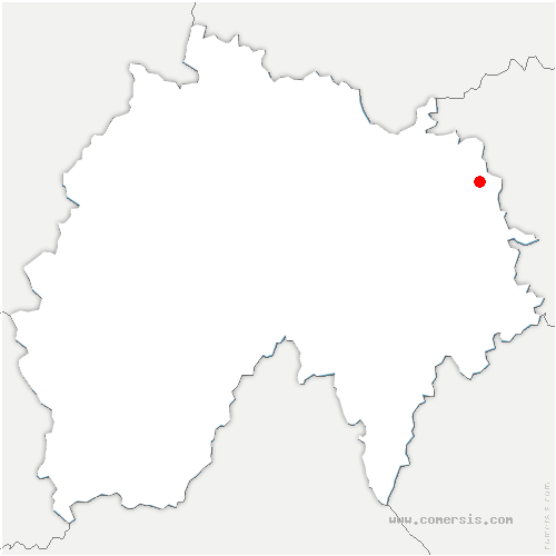 carte de localisation de Saint-Poncy