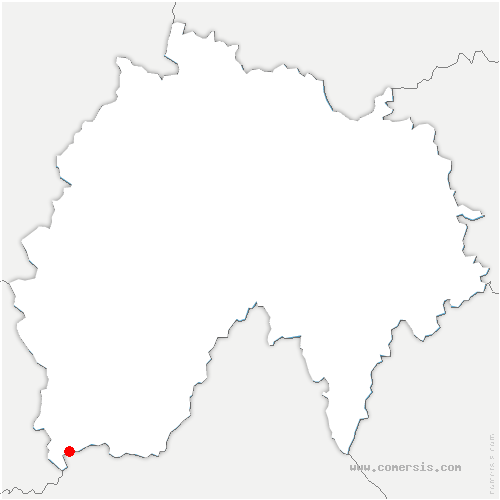 carte de localisation de Saint-Santin-de-Maurs