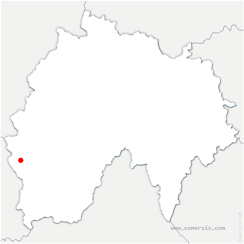 carte de localisation de Saint-Saury