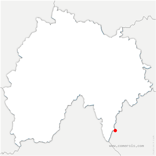carte de localisation de Saint-Urcize