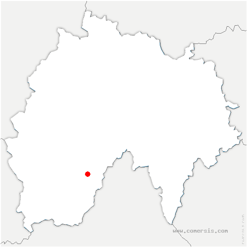 carte de localisation de Teissières-lès-Bouliès