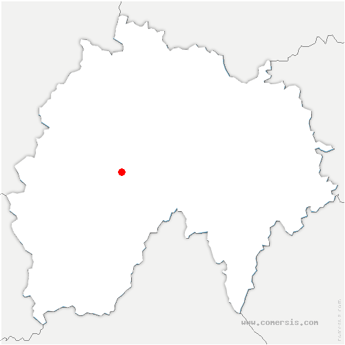 carte de localisation de Tournemire