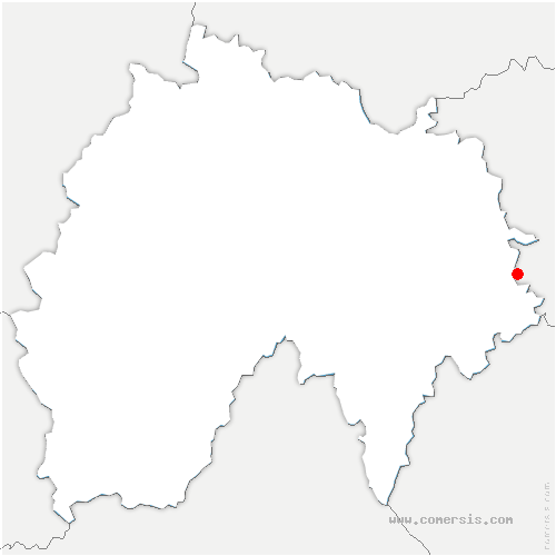 carte de localisation de Védrines-Saint-Loup
