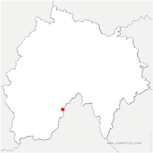 carte de localisation de Vezels-Roussy