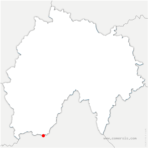 carte de localisation de Vieillevie