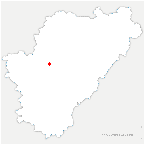 carte de localisation de Asnières-sur-Nouère