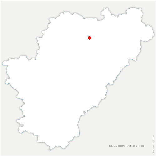 carte de localisation de Beaulieu-sur-Sonnette