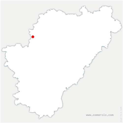 carte de localisation de Bouteilles-Saint-Sébastien