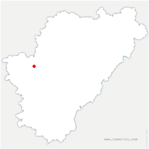 carte de localisation de Chalandray