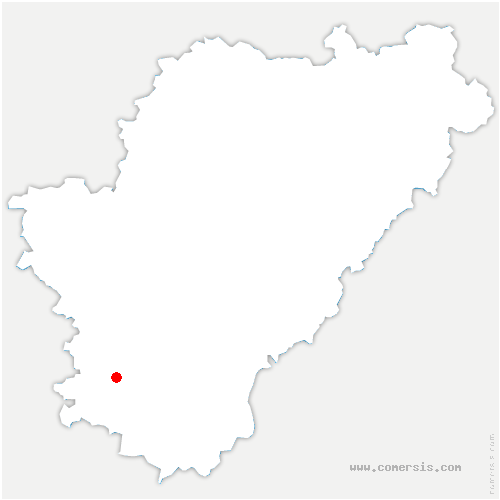 carte de localisation de la Chapelle-Montbrandeix