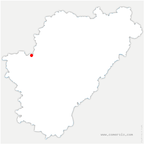 carte de localisation de Chassaignes