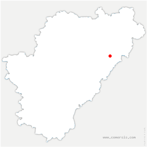 carte de localisation de Cherves-Châtelars