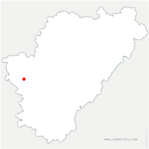 carte de localisation de Gensac-la-Pallue
