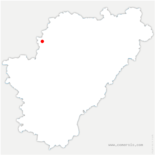carte de localisation de Nanteuil-Auriac-de-Bourzac
