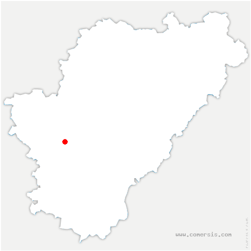 carte de localisation de Saint-Martin-de-Jussac