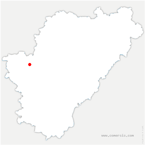 carte de localisation de Saint-Vincent-Jalmoutiers