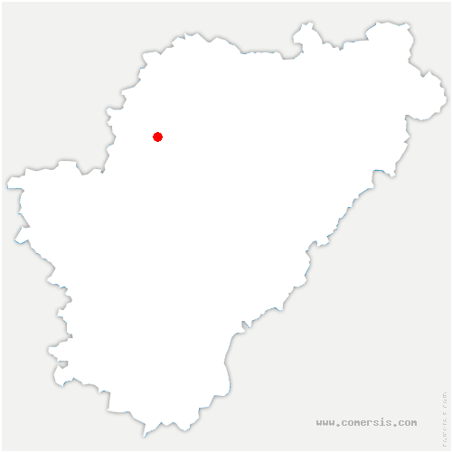 carte de localisation de la Tour-Blanche Cercles