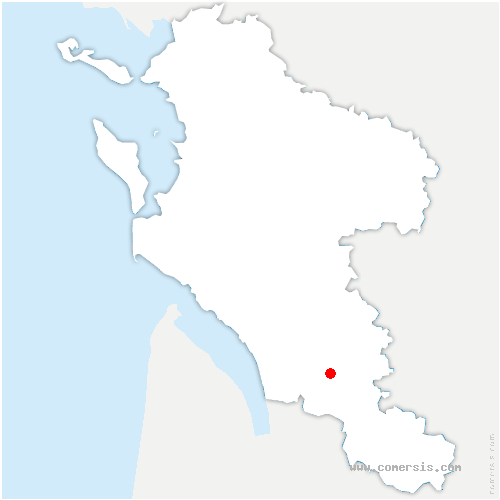 carte de localisation d'Agudelle