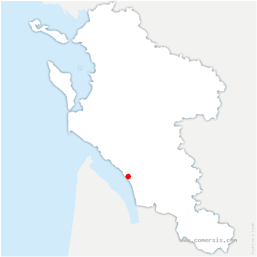 carte de localisation de Aigondigné 