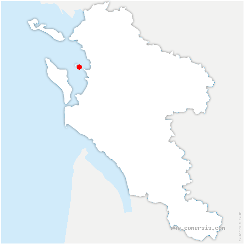 carte de localisation d'Aigre 