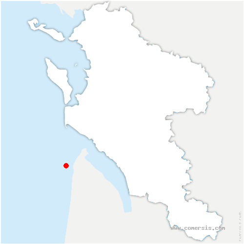 carte de localisation d'Arçais