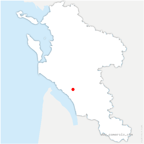 carte de localisation d'Azay-le-Brûlé