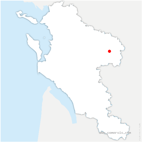 carte de localisation de Bagnizeau
