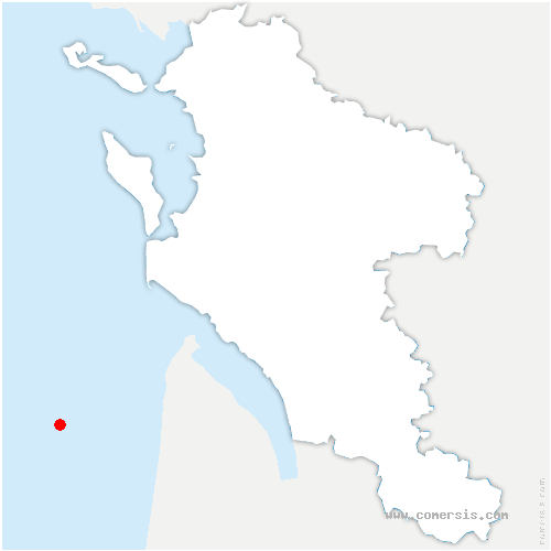 carte de localisation de Baignes-Sainte-Radegonde