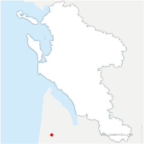 carte de localisation de Bazac