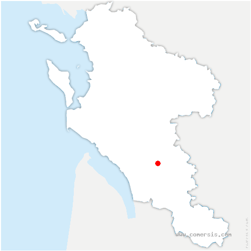 carte de localisation de Belluire